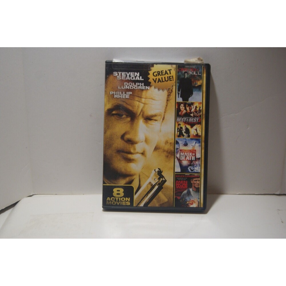 8-Movie Action Pack V.3 Dolph Lundgren, Steven Seagal, Phillip Rhee, Billy Dee